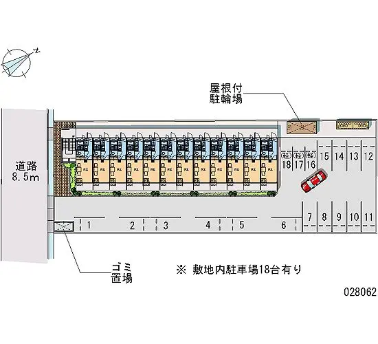 ★手数料０円★四日市市芝田１丁目　月極駐車場（LP）